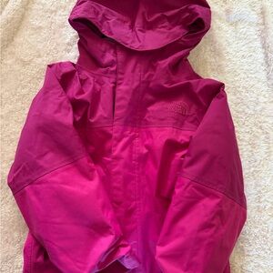 The North Face Kids Waterproof Hooded Jacket- Magenta